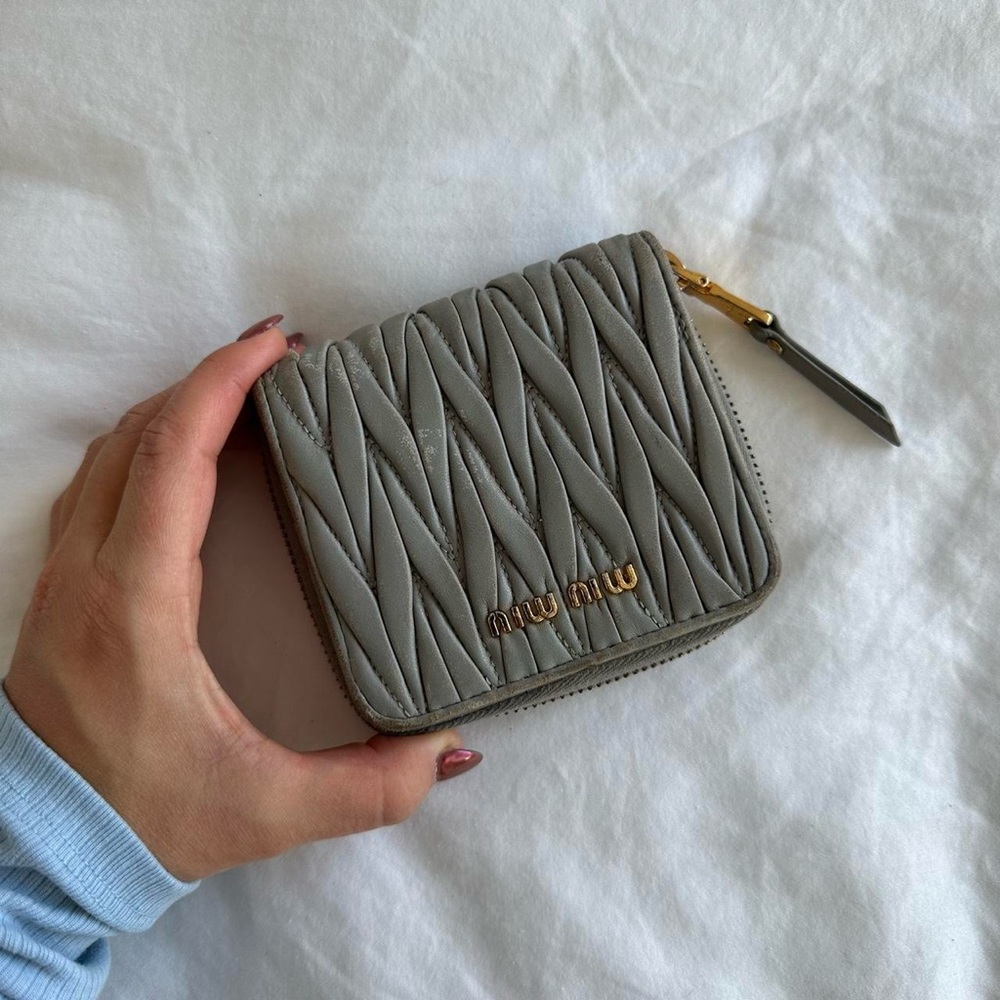 Miu Miu Matelass Compact Wallet - image 1